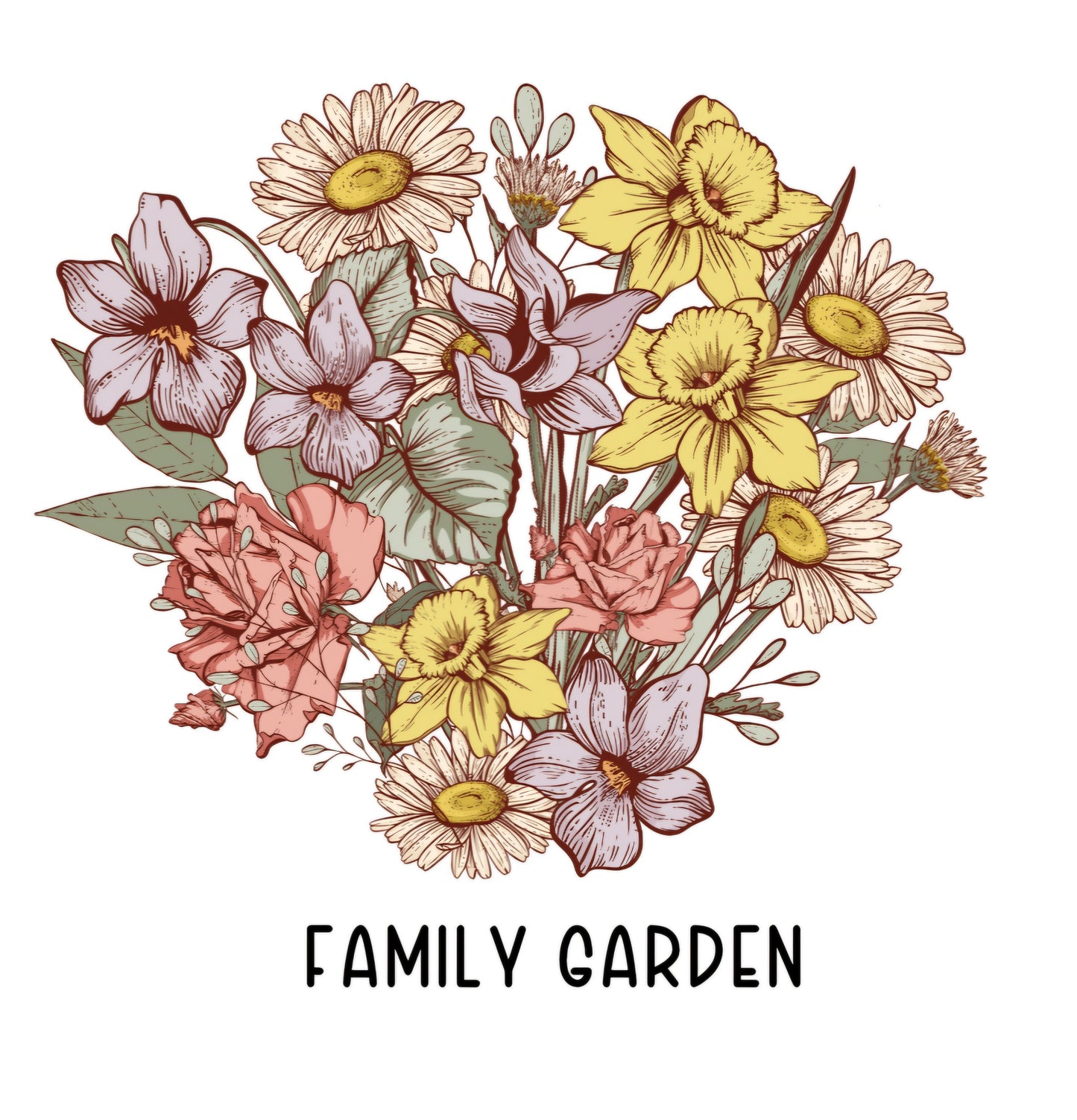 *Personalized* Birth flower garden