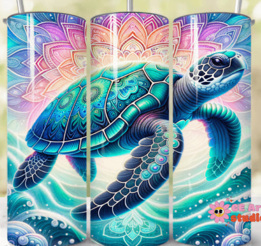 Mandala sea turtle