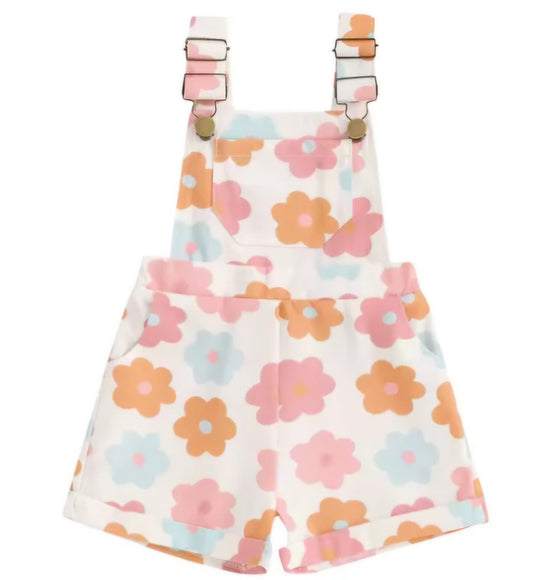 Cartoon floral overalls